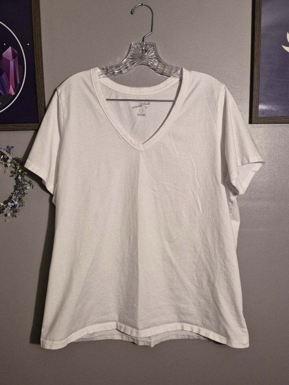 White V-Neck T-Shirt